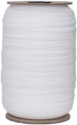 100 Yards of White - 5/8" Fold Over Elastic - ElasticByTheYard™