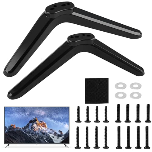 YISKY Patas para Soporte TV, 2 Piezas Soporte de TV Pies de Pedestal, Apto para la Mayoría de Televisores