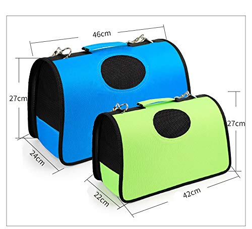 Sac à dos pour animaux de compagnie vert anti stress de taille S