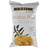  Patatas fritas ecológicas 130 gr. x 10 ud con aceite de oliva virgen extra ecológico, sal ecológica, sin gluten, sin lactosa, patatas fritas pack ahorro 10 unds respetuoso con el medio ambiente IT-IT