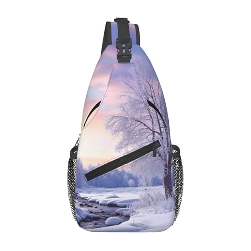 Bolso cruzado tipo sling para hombre y mujer negro