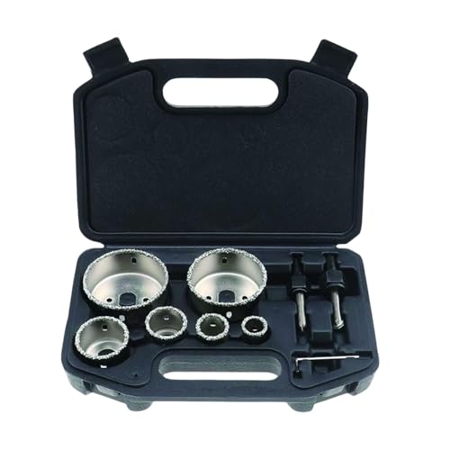 9 pièces diamant scie cloche ensemble d'outils 22/28/35/44/68/73mm diamant scie cloche carrelage céramique verre porcelaine marbre foret ensemble