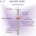 C & I Nail Drill SS Bit -Super File, Super Slim, Professional E-File for Nail Techs, CNC Overall Production, Nail Supply for Beauty Salon (Extra Coarse -XC)