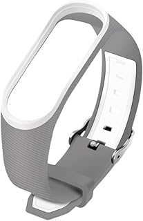 Bling Watch Silicone Bracelet Womens Watch Bands Mi Band 3 Watch Band Mi Band 3 Wristband Mi Band 4 Pink Silicone Wristband Watch Accessories Two-tone Wristband Strap Pearlescent