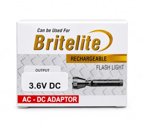 Image of 3.6V DC Power Adapter Charger for Britelite Torch,Metal Flash Light Rechargeable,Toys Also