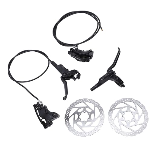 Zunate Kit de Freins à Disque Hydrauliques pour Vélo de Montagne, Conception à 4 Pistons pour Un Contrôle de Freinage et Une stabilité Supérieurs pour Les Amateurs de Plein Air