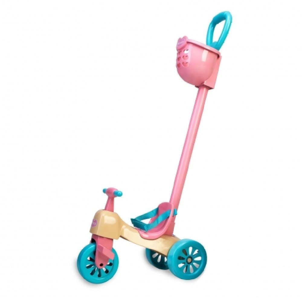 Nenuco - Triciclo, Set Giocattolo con Bambola, Accessori e Triciclo con Ruote e Cintura per portarlo Sempre con Te, per Bambine e Bambini di 3 Anni, Famosa (700017103)