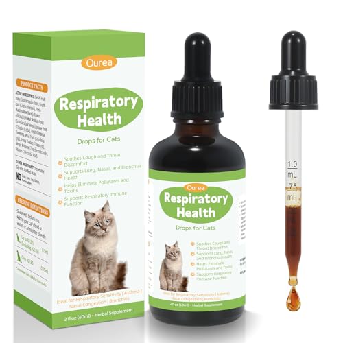 Asthma Drops for Cats, Respiratory & Immune Support