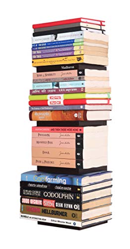 Image of Madhuran Engineered Wood Wall Mounted Books Shelf Set of 2 (Matte,Wenge) Office Living Room Mini Self Furniture