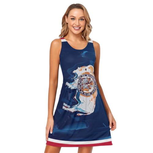 Robe d'été avec poches pour les vacances et sorties décontractées à la plage