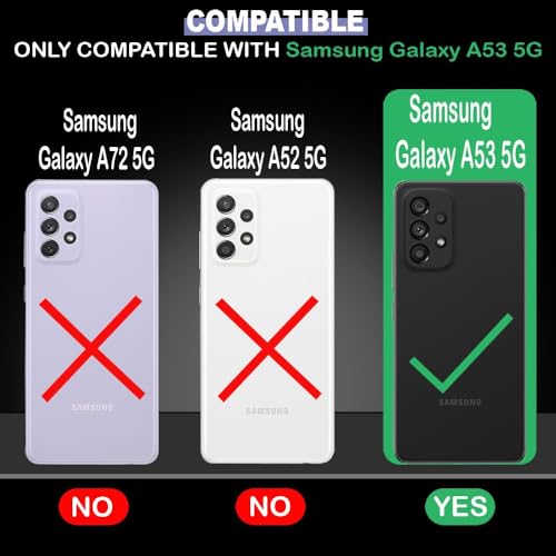 Image of Armor Samsung Galaxy A53 5G Defender Case | Rotating Ring Holder & Kickstand in-Built | Military Grade Armor | 360 Degree Protection Back Cover for Samsung Galaxy A53 5G (Black)