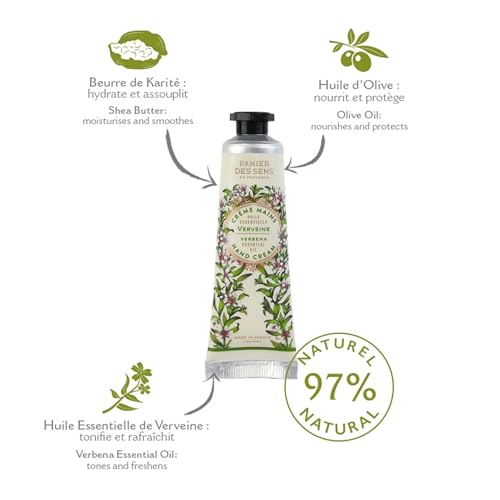 Image of Panier des Sens Lemon Verbena, Lavender, Rose Hand Cream Gift Set
