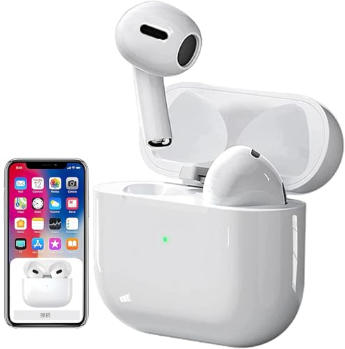 Wireless Earbuds AirBuds Pods Ear Buds Bluetooth Headphones with Noise Reduction,in-Ear Ear Buds Sport Earphones IPX7 Waterproof Auto Pairing AppIe MFi Certified Headsets,for iPhone/Android/Air PodS