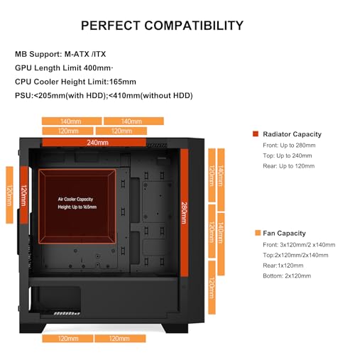 Caja de PC MATX PCCOOLER C3D310 para transformar tu zona de juego con estilo y luz 5