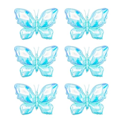 Image of PLAP Birthday Butterfly Party Balloons Party Decorate with Balloon Decorations (Blue 6)