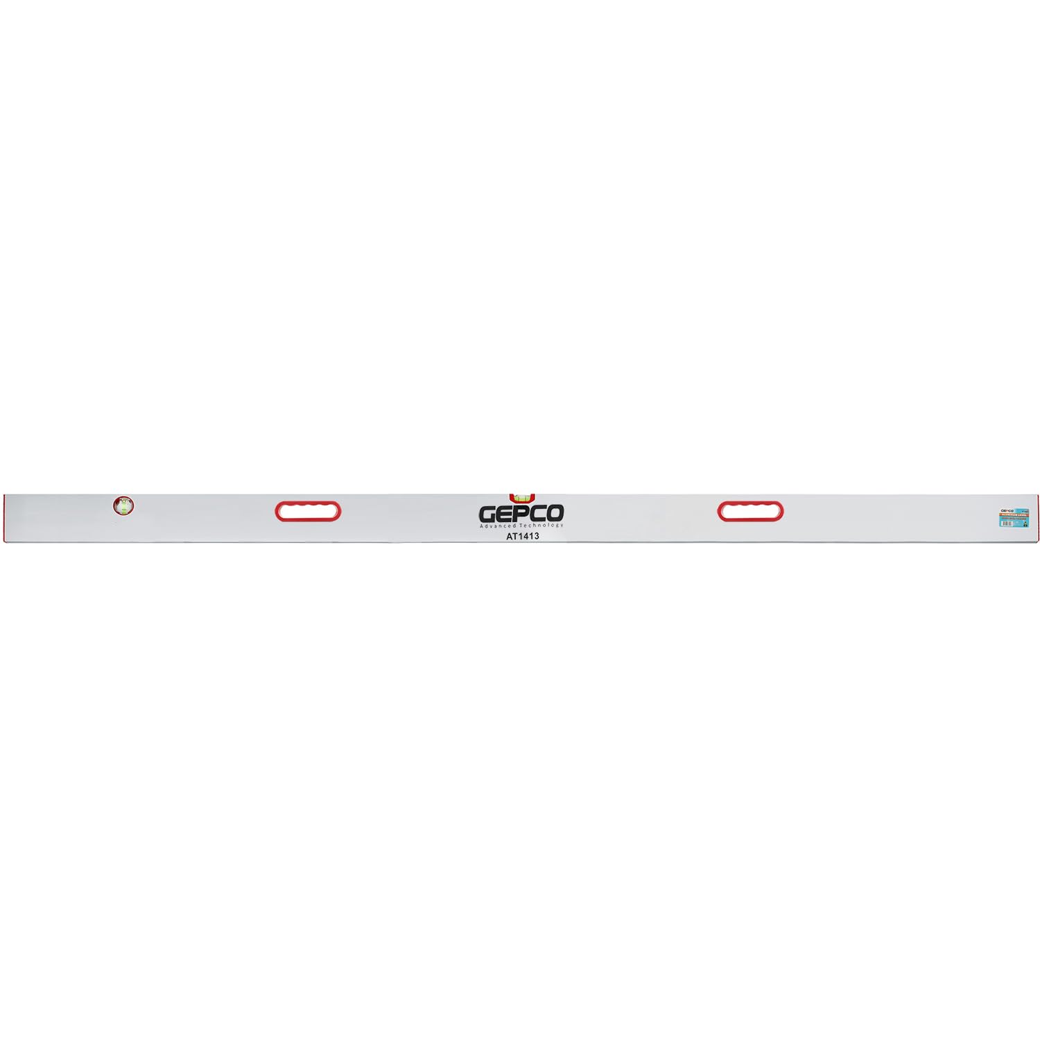 GEPCO Richtlatte 60-200cm Aluminium Putzlatte 2 Libellen Wasserwaage 200 cm mit Handgriffe