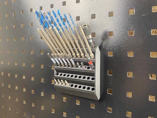 Halterung für 50 Bits Bithalter für Güde - Gedore - ADB - Kraftwerk Lochwand Vierkantlochung 38 mm / 10 mm Lochwand Zubehör