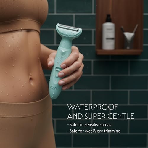Image of Zlade Summer Move All in One Sensitive Trimmer for Women | Bikini and Body Shaver | Face Shaver | Eyebrow Shaper | Nose and Ear Trimmer | Rechargeable with USB C | Fully Waterproof and Showerproof, Easy to Clean Design | Travel Friendly, Quick and Painless (Move All in One)