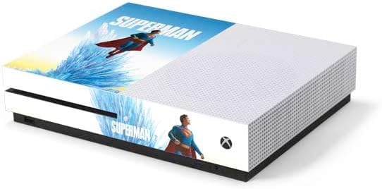 Skinit Decal Gaming Skin Compatible with Xbox One S Console - Officially Licensed Superman 2025 Superman & Krypto Watch The Earth Design