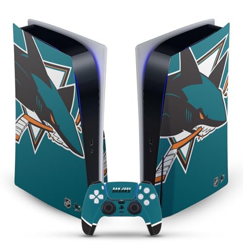 Skin vinyle San Jose Sharks PS5 autocollant anti-rayure pour console et manette