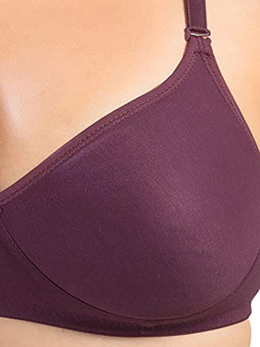 Image of SONARI Women's Non-Padded T-Shirt Bra | Wire-Free, Medium Coverage, Comfortable Polyester-Cotton Blend Fabric | Adjustable Straps, Ideal for Sports Catwalk