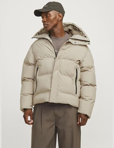 JACK & JONES Erkek JCOALPHA PUFFER SN Mont Ceket, Crockery, L - Görsel 2