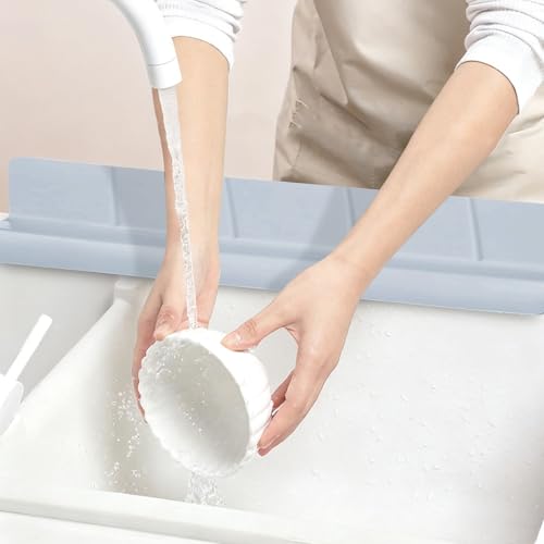 Evita salpicaduras con el protector de grifo de silicona ajustable para cocina 3