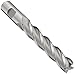 YG-1 E2041 Cobalt Steel Square Nose End Mill, Extra Long Reach, Weldon Shank, Uncoated (Bright) Finish, 30 Deg Helix, 4 Flutes, 8.5" Overall Length, 1" Cutting Diameter, 1" Shank Diameter