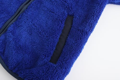Image of Girl's Jacket Kids Full Zip Ultra Soft Sherpa Fleece Hoodie Sweatshirt