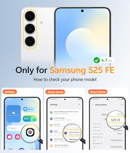 Image of FNTCASE for Samsung Galaxy S25 FE Case: Magnetic Translucent Matte Military Grade Drop Proof Protection Cell Phone Cover - Slim Rugged Durable Shockproof Protective S25Fe Cases (Light Blue-6.7 inch)
