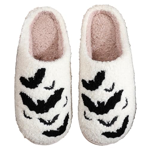 Image of Halloween Christmas Slippers Holiday Slipper House Shoes Home Slipper for Women Fuzzy Outdoor Indoor Bedroom Slippers