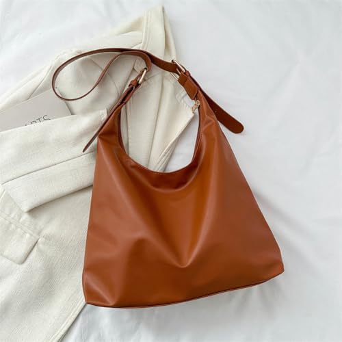 Bolso de hombro para mujer cuero casual minimalista miniatura 1
