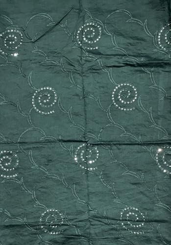 Image of LKC WOMEN'S SEQUENCE EMBROIDERED SELFDESIGN SOFT COTTON CHANDERI DUPATTA