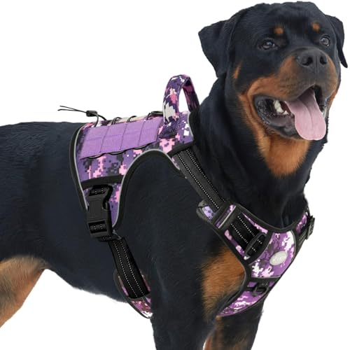 Image of AUROTH Dog Harness for Large Dogs, No Pull Tactical Dog Vest Heavy Duty