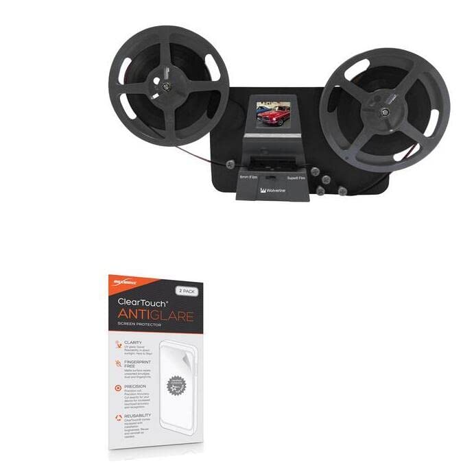 BoxWave Screen Protector Compatible with Wolverine MovieMaker-PRO - ClearTouch Anti-Glare (2-Pack), Anti-Fingerprint Matte Film Skin