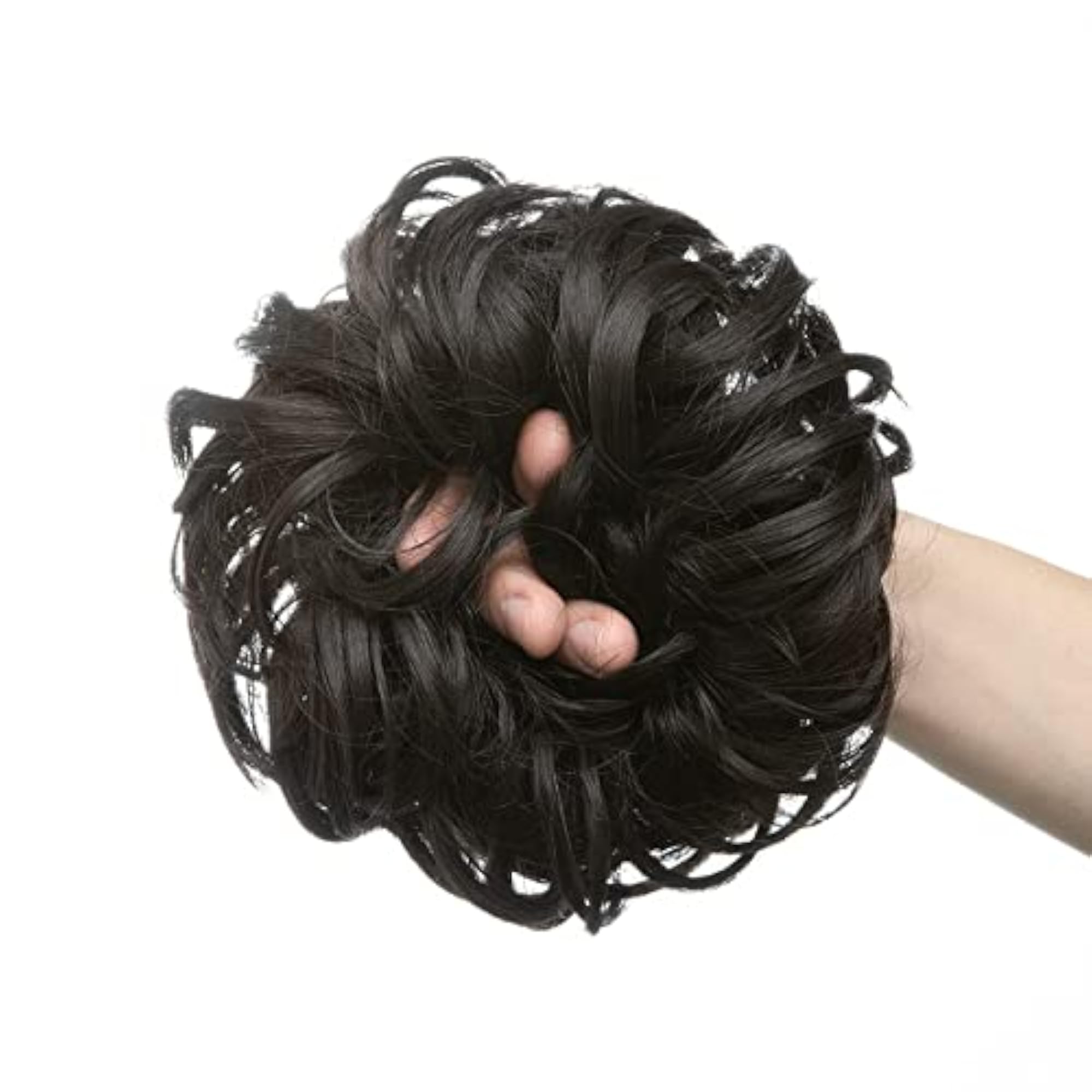 Messy Bun Hair Piece Wavy Curly Chignon for Women