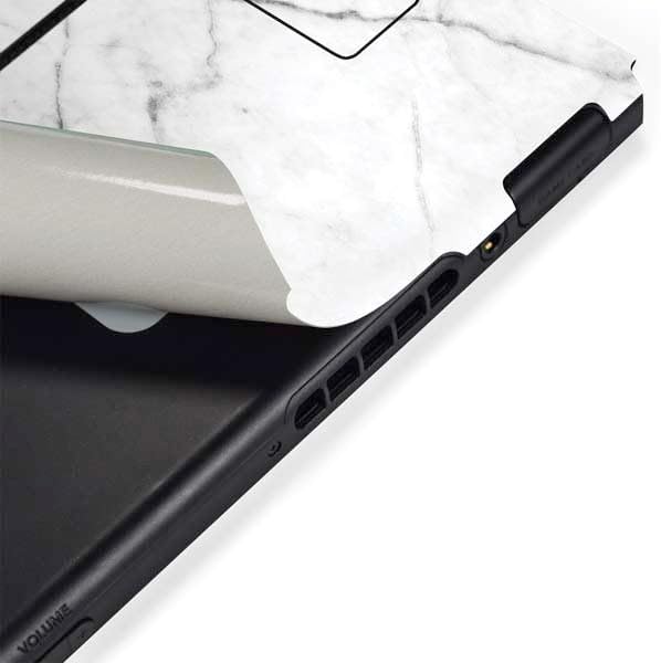Skinit Decal Gaming Skin Compatible with Nintendo Switch Bundle - White Marble Design