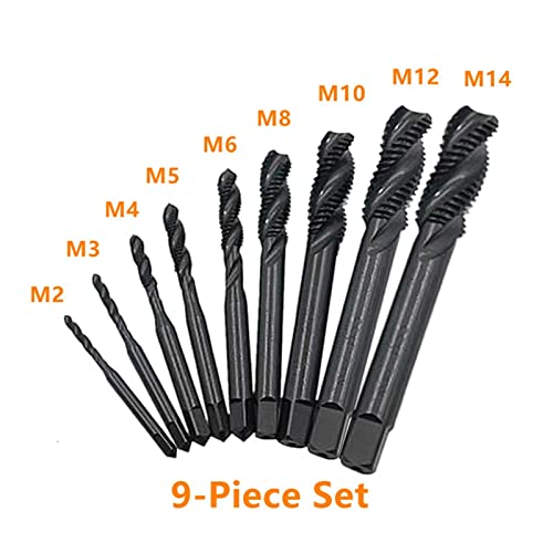 Jeu de tarauds de machine métriques M2 à M16 au nitrure