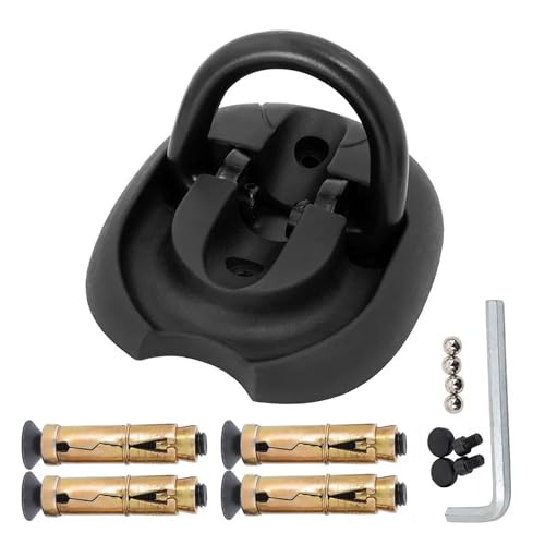 Triton Motorcycle Ground Anchor Heavy Duty Hardened Steel Flip Up and Down Floor Wall Anchor Perfect High Security Lock for Bicycle Motorbike Scooter Safety