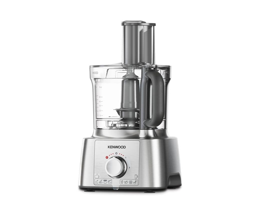 Kenwood MultiPro Express Robot kuchenny FDP65.820SI z bogatym zestawem akcesoriów, miska o pojemności 3L, moc 1000 W, 2 prędkości i praca pulsacyjna, srebrny