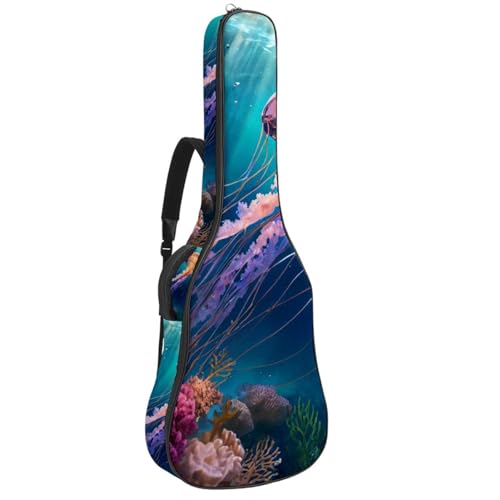 Housse de guitare étanche anti-rayures pour acoustique - Motif méduse fun