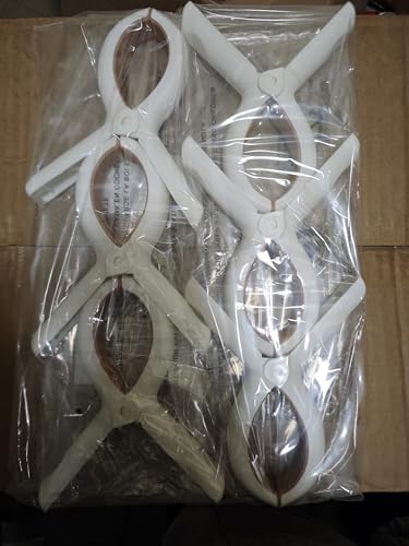 Axinost, 6 Towel Clamps for Beach Loungers Beach Lounger, Large Laundry Clips, Strong Beach Towel Clips - Image 4