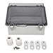 Junction Box, ABS Plastic Electrical Box IP67 Waterproof Dustproof Hinged Shell Outdoor Universal Project Enclosure with Clear Cover Grey,220 x 170 x 110mm
