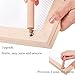 Cedilis Set of 2 Stackable Wood Pasta Herb Drying Rack, Food Dryer Stand with Net for Drying Seeds, Herb, Bud
