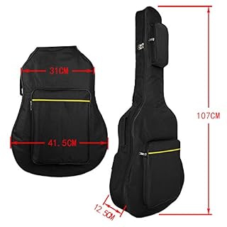 Sac de Guitare Rembourré Imperméable avec Poches Bandoulière Sangles Réglables Renforcée Sac en Nylon 600D 41 Pouces… - Les Beatles, Paul McCartney, John Lennon, RIngo Starr, George Harrison Sac de Guitare Rembourré Imperméable avec Poches Bandoulière Sangles Réglables Renforcée Sac en Nylon 600D 41 Pouces… – Image 3