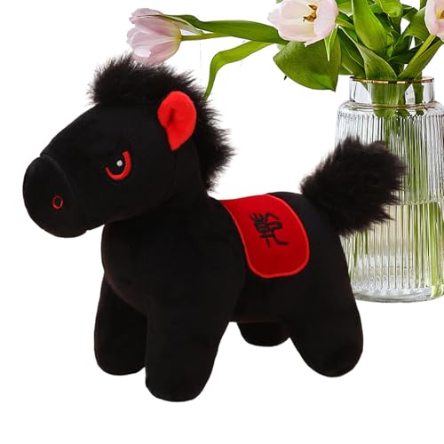 Cheval en peluche de collection aux finitions soignées