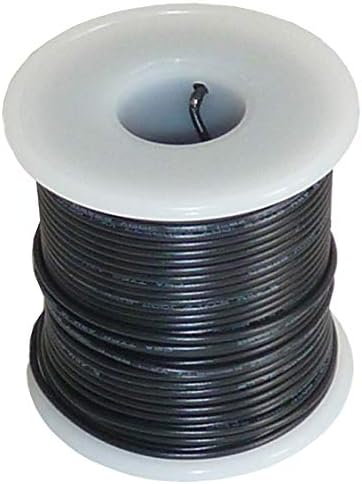 EX ELECTRONIX EXPRESS Solid Hook Up Wire - 22 Gauge, 100 Foot Spool - Black (Shade May Vary)