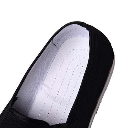 Martial Art Kung Fu Tai Chi Cotton Sole Canvas Chinese Traditional Shoes (Black, Adult, Men, 9.5, Numeric, US Footwear Size System, Medium)2