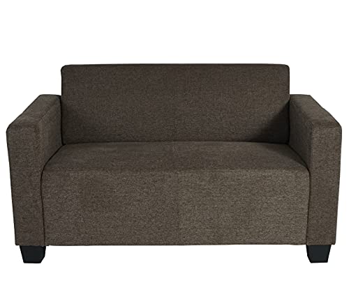 Mendler Sofa Set bank 2X 2er Sofa Lyon stof / textiel - bruin - Afbeelding 6