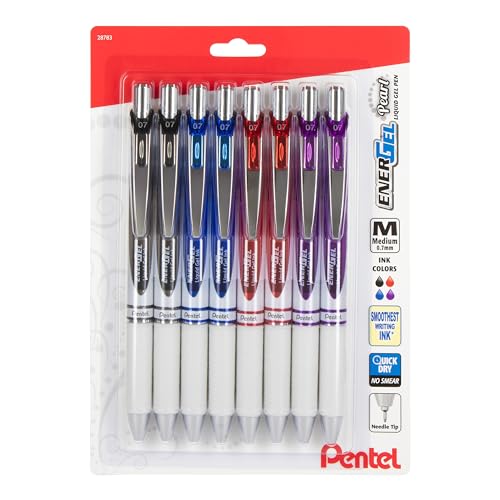 Stylo encre gel liquide Pentel EnerGel pointe fine 0.7mm pour une écriture fluide sans bavure